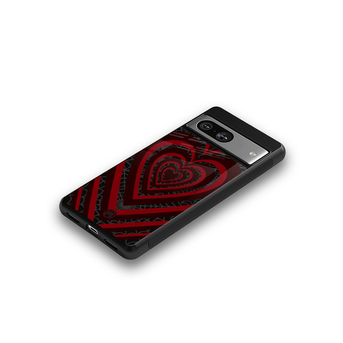 y2k hearts x spider back phone cover | glass case for Google Pixel 8