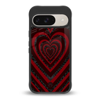 y2k hearts x spider back phone cover | glass case for google pixel 9