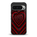 y2k hearts x spider back phone cover | glass case for google pixel 9 pro