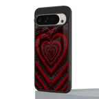 y2k hearts x spider back phone cover | glass case for google pixel 9 pro xl