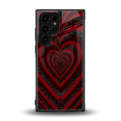 y2k hearts x spider back phone cover | glass case for samsung galaxy s24 ultra