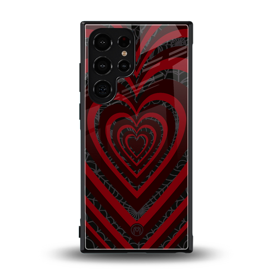 y2k hearts x spider back phone cover | glass case for samsung galaxy s24 ultra
