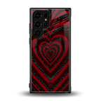 y2k hearts x spider back phone cover | glass case for samsung galaxy s23 ultra