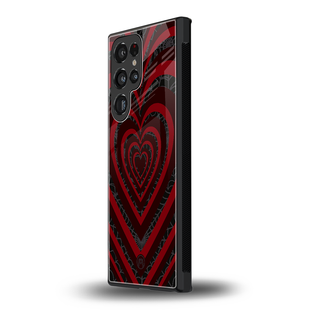 y2k hearts x spider back phone cover | glass case for samsung galaxy s24 ultra