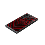 y2k hearts x spider back phone cover | glass case for samsung galaxy s23 ultra