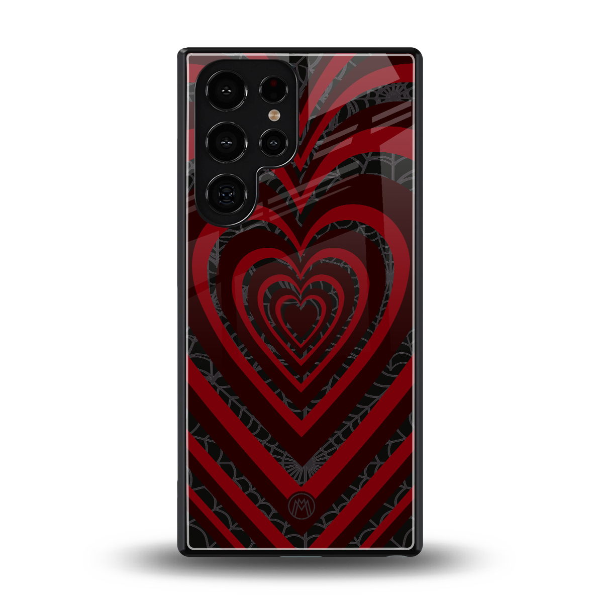 y2k hearts x spider back phone cover | glass case for samsung galaxy s25 ultra