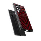 y2k hearts x spider back phone cover | glass case for samsung galaxy s25 ultra