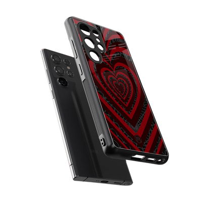 y2k hearts x spider back phone cover | glass case for samsung galaxy s25 ultra