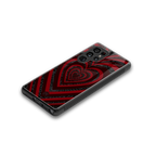 y2k hearts x spider back phone cover | glass case for samsung galaxy s25 ultra