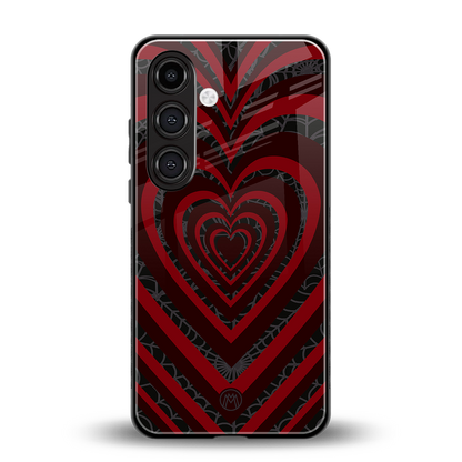 y2k hearts x spider back phone cover | glass case for samsung galaxy s23