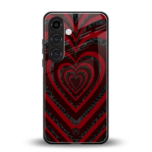 y2k hearts x spider back phone cover | glass case for samsung galaxy s23