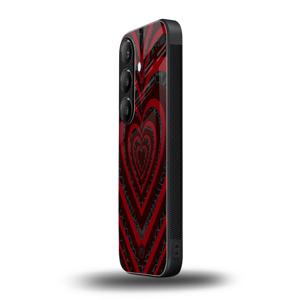 y2k hearts x spider back phone cover | glass case for samsung galaxy s25