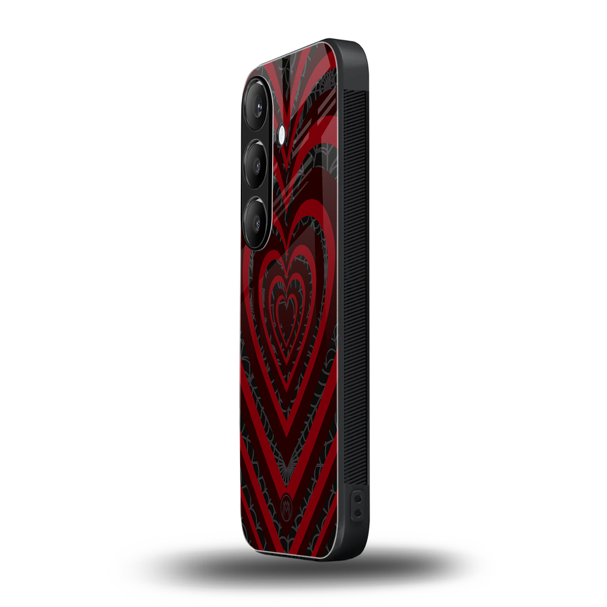 y2k hearts x spider back phone cover | glass case for samsung galaxy s23