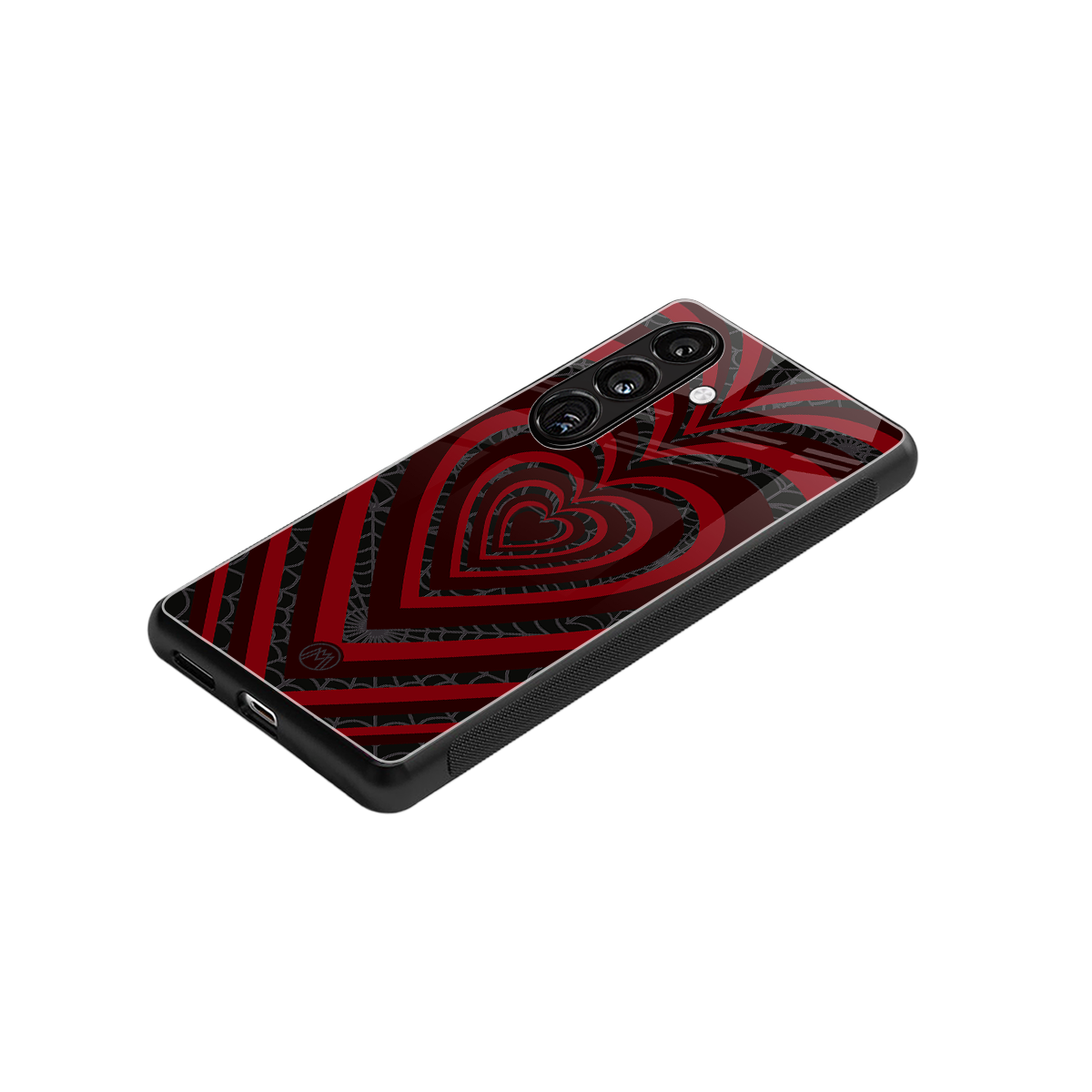 y2k hearts x spider back phone cover | glass case for samsung galaxy s25 plus