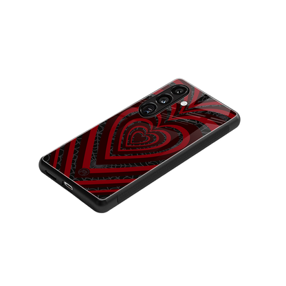 y2k hearts x spider back phone cover | glass case for samsung galaxy s23