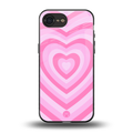 y2k pink hearts aesthetic back phone cover | glass case for iphone 16e