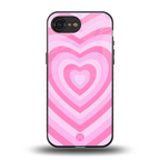 y2k pink hearts aesthetic back phone cover | glass case for iphone 16e