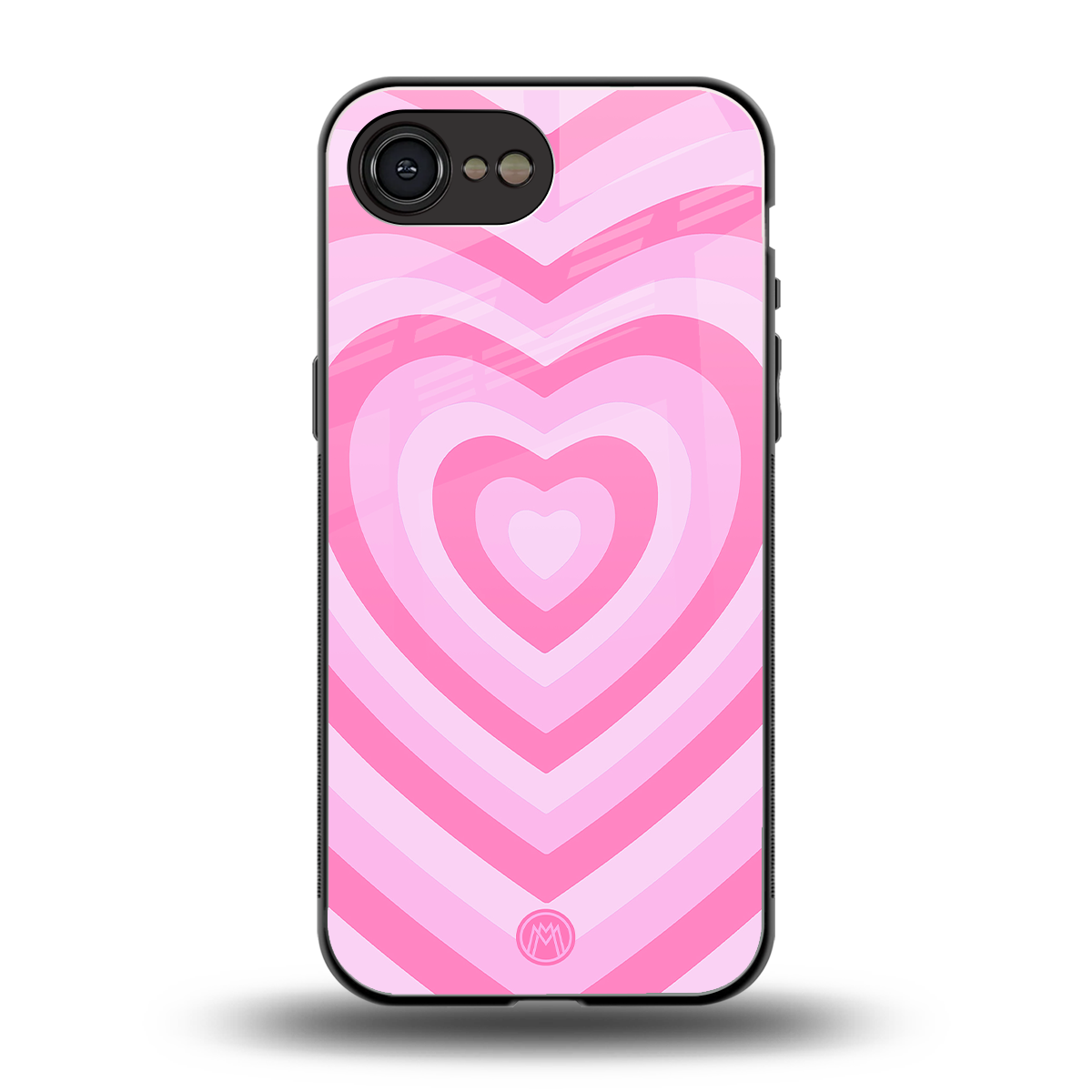 y2k pink hearts aesthetic back phone cover | glass case for iphone 16e