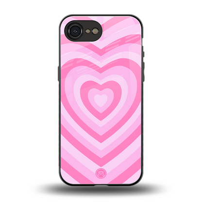 y2k pink hearts aesthetic back phone cover | glass case for iphone 16e
