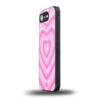 y2k pink hearts aesthetic back phone cover | glass case for iphone 16e