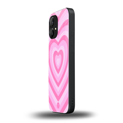 y2k pink hearts aesthetic back phone cover | glass case for nothing phone 1