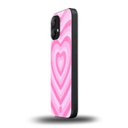 y2k pink hearts aesthetic back phone cover | glass case for nothing phone 2