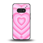 y2k pink hearts aesthetic back phone cover | glass case for nothing phone 2a