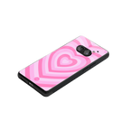 y2k pink hearts aesthetic back phone cover | glass case for nothing phone 2a