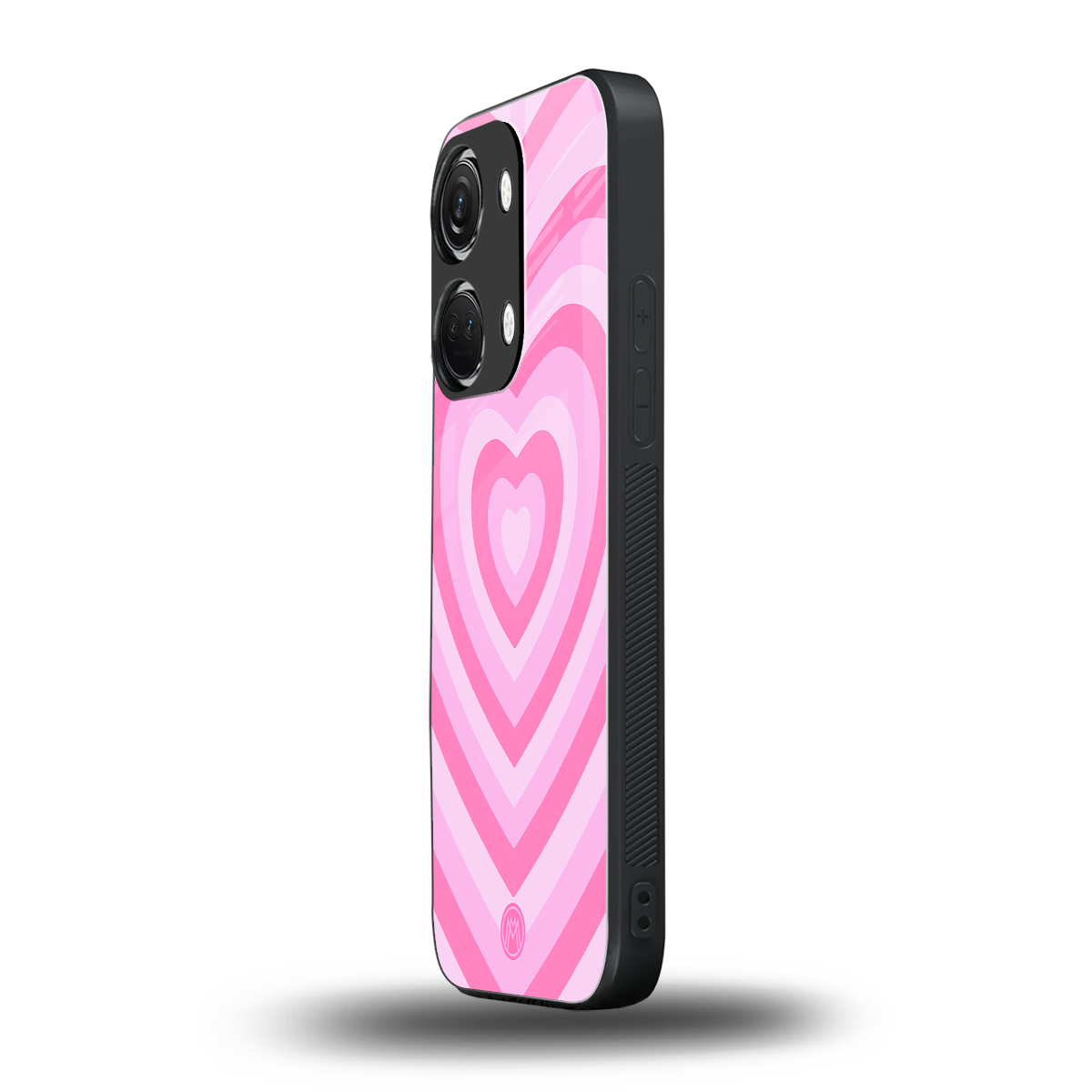 y2k pink hearts aesthetic back phone cover | glass case for oneplus nord 3