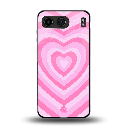 y2k pink hearts aesthetic back phone cover | glass case for oneplus nord 4