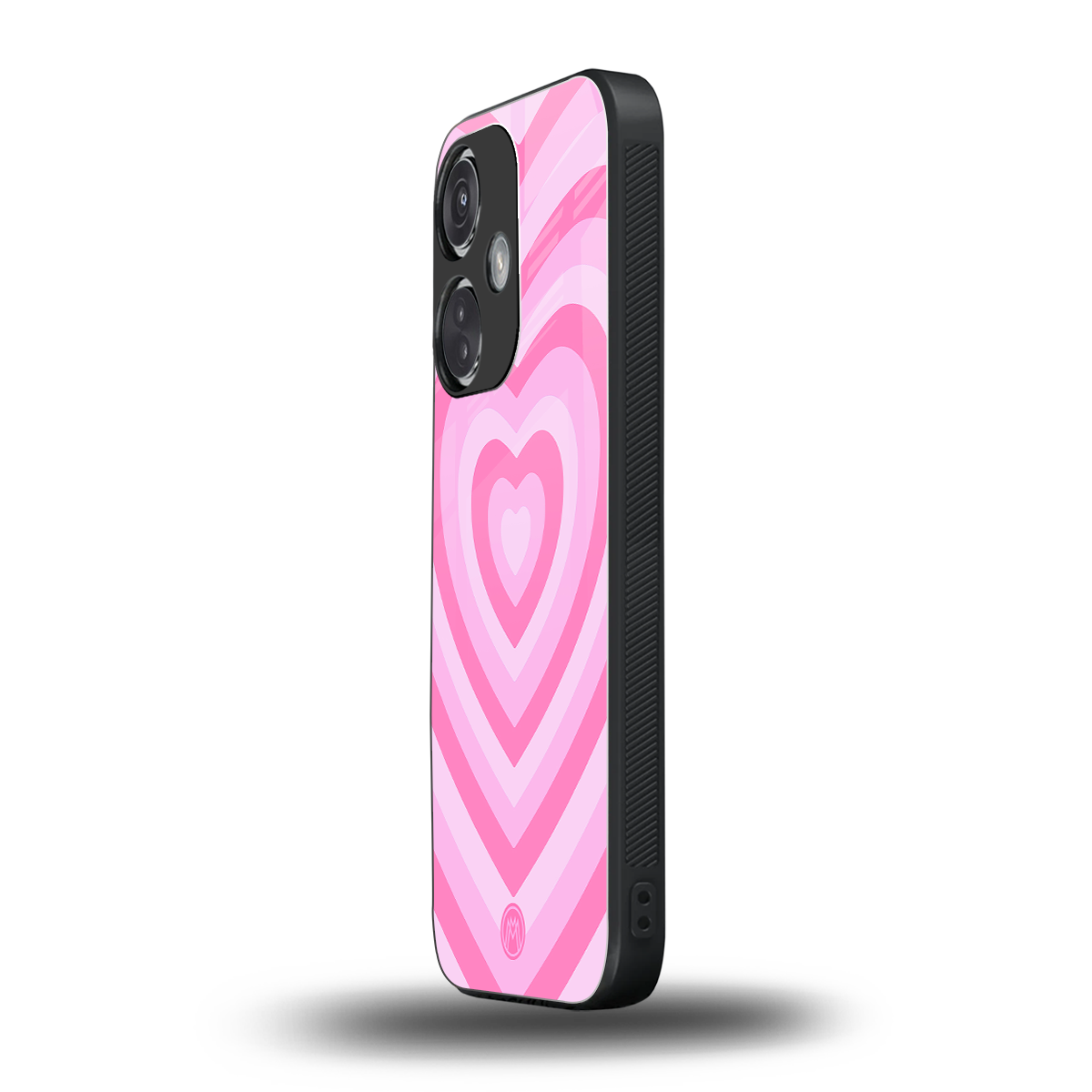 y2k pink hearts aesthetic back phone cover | glass case for oneplus nord ce 3