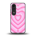 y2k pink hearts aesthetic back phone cover | glass case for oneplus nord ce 4