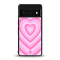 y2k pink hearts aesthetic back phone cover | glass case for google pixel 6 pro
