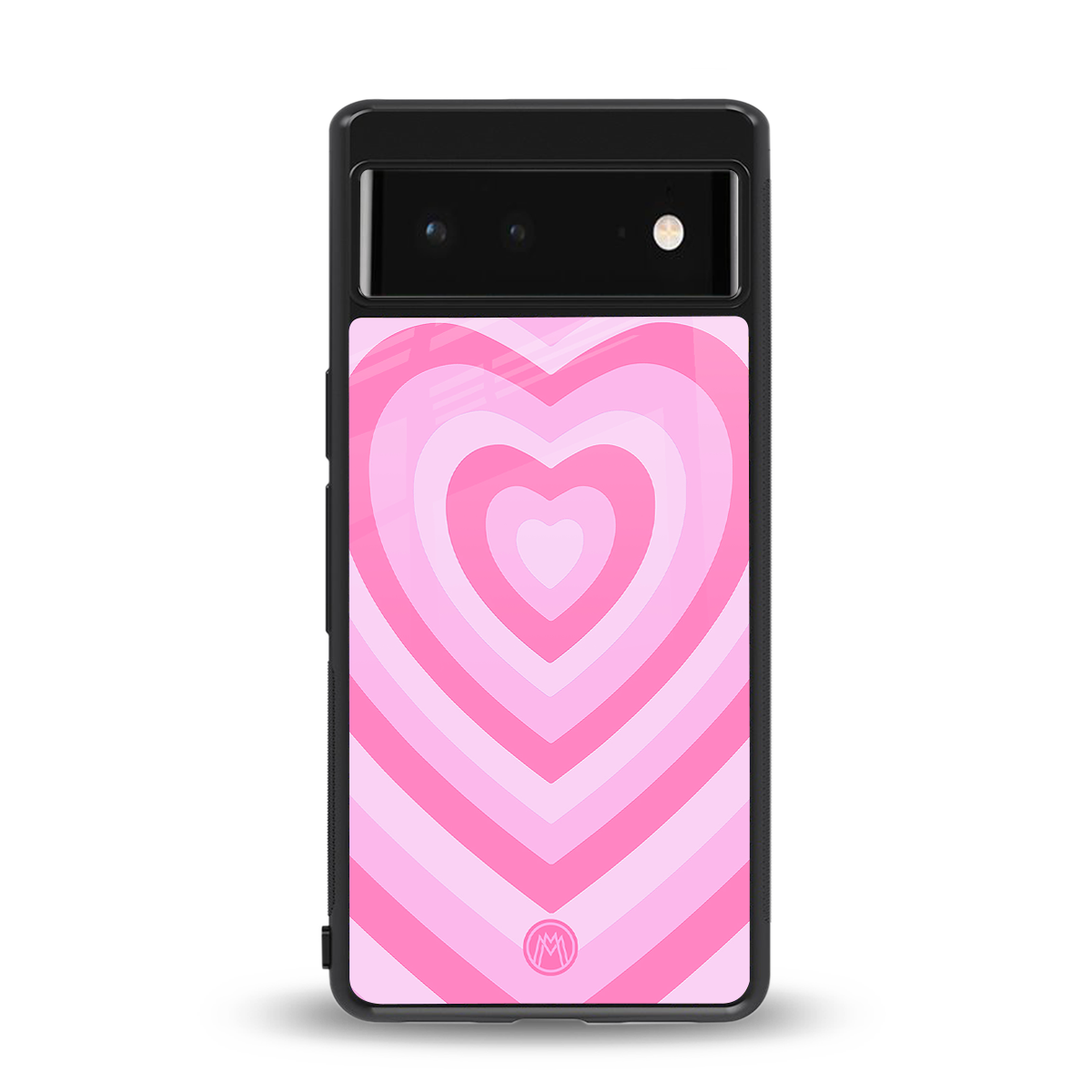 y2k pink hearts aesthetic back phone cover | glass case for google pixel 6