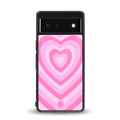 y2k pink hearts aesthetic back phone cover | glass case for Google Pixel 6A