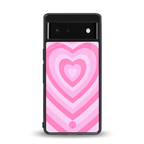 y2k pink hearts aesthetic back phone cover | glass case for Google Pixel 6A