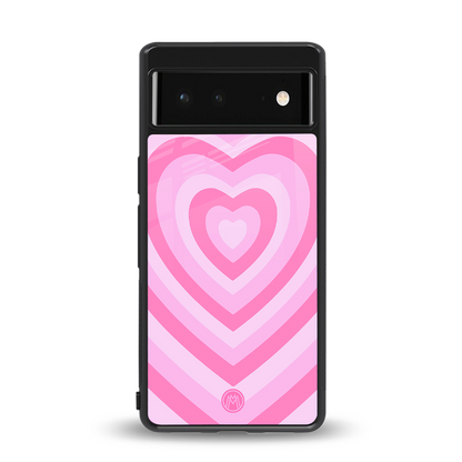y2k pink hearts aesthetic back phone cover | glass case for Google Pixel 6A
