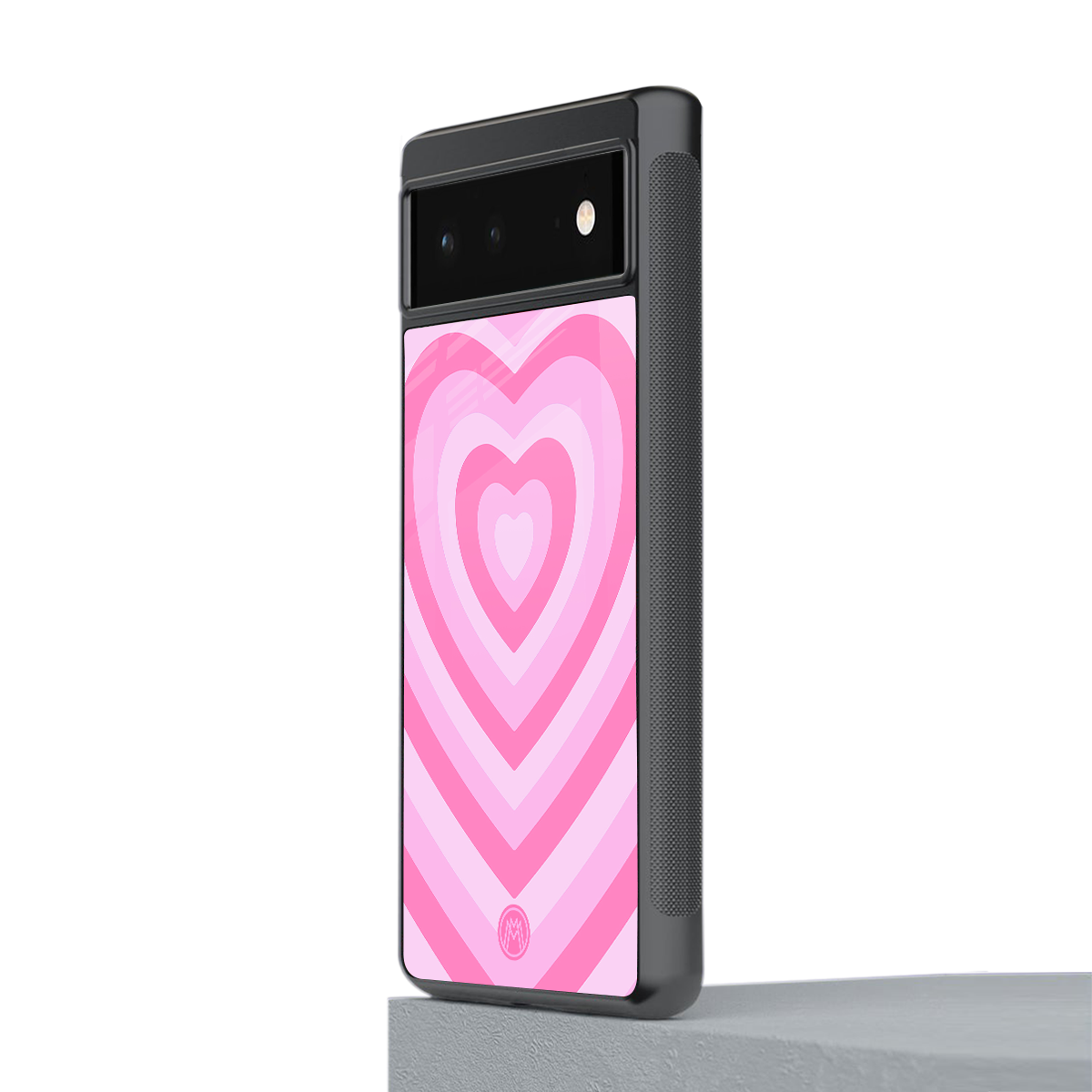y2k pink hearts aesthetic back phone cover | glass case for Google Pixel 6A