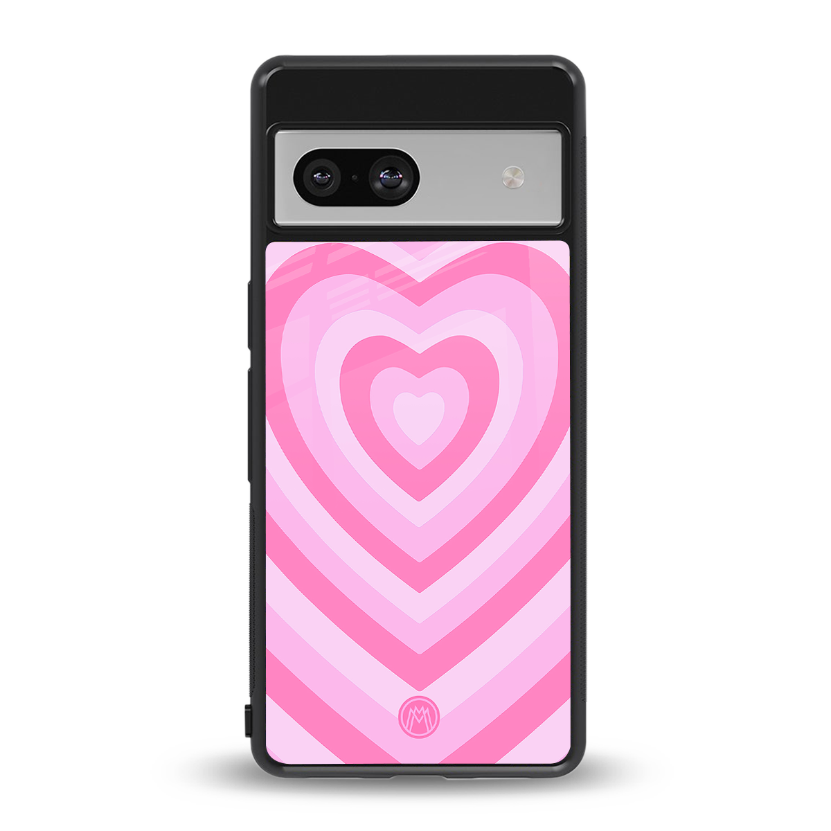 y2k pink hearts aesthetic back phone cover | glass case for Google Pixel 7