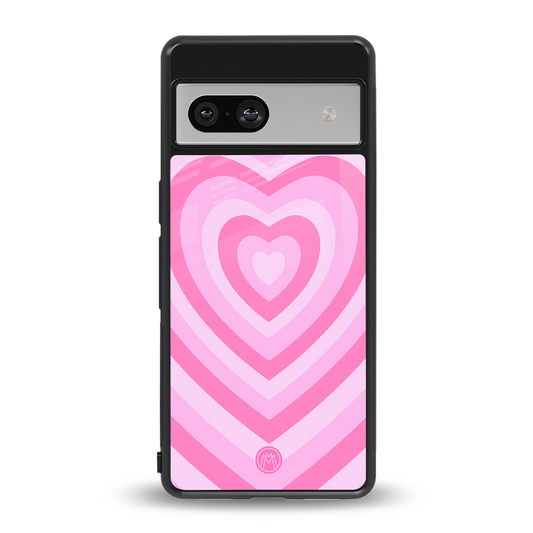 y2k pink hearts aesthetic back phone cover | glass case for Google Pixel 7A
