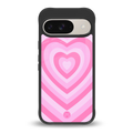 y2k pink hearts aesthetic back phone cover | glass case for google pixel 9