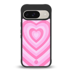 y2k pink hearts aesthetic back phone cover | glass case for google pixel 9