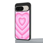 y2k pink hearts aesthetic back phone cover | glass case for google pixel 9