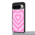 y2k pink hearts aesthetic back phone cover | glass case for google pixel 9 pro