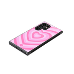 y2k pink hearts aesthetic back phone cover | glass case for samsung galaxy s23 ultra