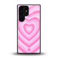 y2k pink hearts aesthetic back phone cover | glass case for samsung galaxy s25 ultra