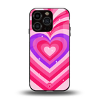 y2k pink hearts berrybomb edition back phone cover | glass case for iphone 13 pro