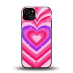 y2k pink hearts berrybomb edition back phone cover | glass case for iphone 13