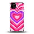 y2k pink hearts berrybomb edition back phone cover | glass case for iphone 14 plus