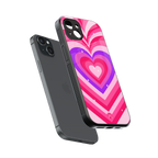 y2k pink hearts berrybomb edition back phone cover | glass case for iphone 14 plus